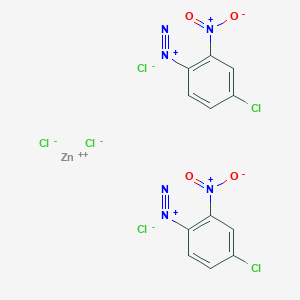 molecular formula C6H3ClN3O2.1/2Cl4Zn B077790 四氯合四氯锌酸4-氯-2-硝基苯重氮（2:1） CAS No. 14263-89-9