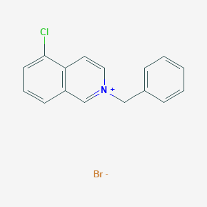 molecular formula C16H13BrClN B7779029 2-Benzyl-5-chloroisoquinolin-2-ium bromide 