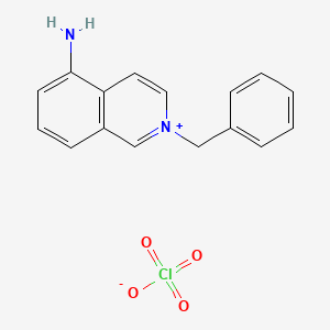 molecular formula C16H15ClN2O4 B7779045 5-Amino-2-benzylisoquinolin-2-ium perchlorate 