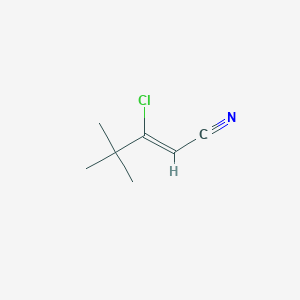 molecular formula C7H10ClN B7779127 3-氯-4,4-二甲基戊-2-烯腈 