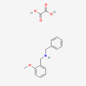 N-[(2-methoxyphenyl)methyl]-1-phenylmethanamine;oxalic acid