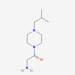 molecular formula C10H21N3O B7779197 2-Amino-1-[4-(2-methylpropyl)piperazin-1-yl]ethanone 