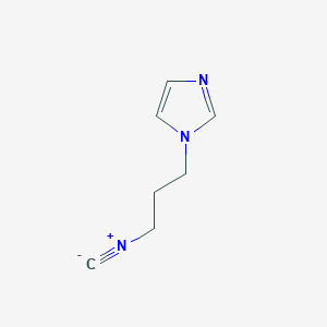 molecular formula C7H9N3 B7779229 1-(3-isocyanopropyl)-1H-imidazole 