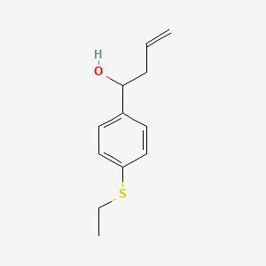 molecular formula C12H16OS B7779246 4-(4-Ethylthiophenyl)-1-buten-4-ol CAS No. 842123-80-2