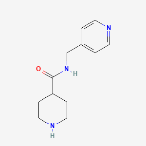 molecular formula C12H17N3O B7779261 N-(pyridin-4-ylmethyl)piperidine-4-carboxamide 