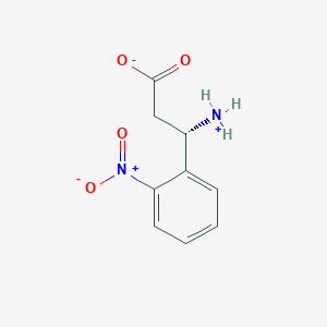 molecular formula C9H10N2O4 B7779302 (3S)-3-azaniumyl-3-(2-nitrophenyl)propanoate 