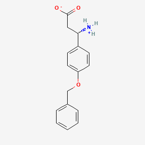 (3S)-3-azaniumyl-3-(4-phenylmethoxyphenyl)propanoate