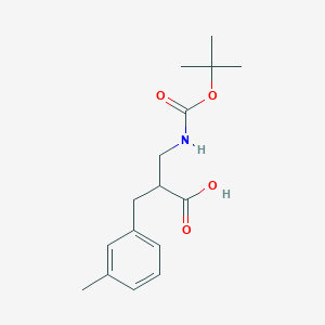 molecular formula C16H23NO4 B7779329 2-N-Boc-2-aminomethyl-3-m-tolyl-propionicacid CAS No. 886364-89-2