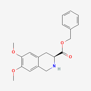 molecular formula C19H21NO4 B7779331 (s)-1,2,3,4-Tetrahydro-6,7-dimethoxyisoquinoline-3-carboxylic acid benzyl ester 