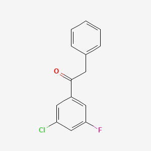 molecular formula C14H10ClFO B7779339 1-(3-Chloro-5-fluorophenyl)-2-phenylethanone CAS No. 845781-21-7