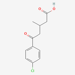 molecular formula C12H13ClO3 B7779367 5-(4-Chlorophenyl)-3-methyl-5-oxovaleric acid 