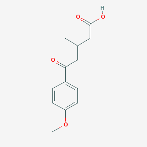 molecular formula C13H16O4 B7779372 5-(4-Methoxyphenyl)-3-methyl-5-oxovaleric acid CAS No. 1713-02-6