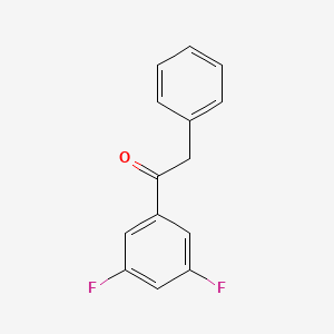 molecular formula C14H10F2O B7779386 3',5'-Difluoro-2-phenylacetophenone 