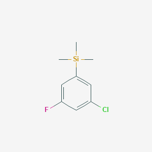 molecular formula C9H12ClFSi B7779410 1-(Trimethylsilyl)-3-chloro-5-fluorobenzene 