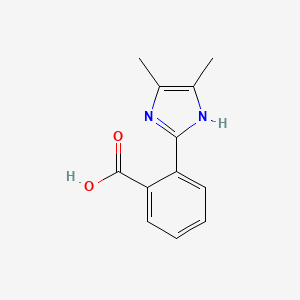 molecular formula C12H12N2O2 B7779491 2-(4,5-Dimethyl-1H-imidazol-2-yl)benzoic acid CAS No. 942474-13-7