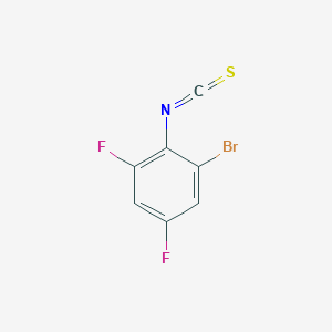molecular formula C7H2BrF2NS B7779518 1-Bromo-3,5-difluoro-2-isothiocyanatobenzene 