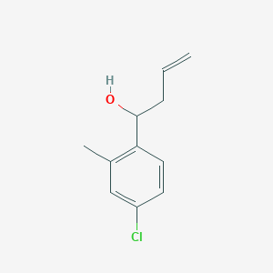 molecular formula C11H13ClO B7779536 1-(4-Chloro-2-methylphenyl)but-3-en-1-ol CAS No. 842123-73-3