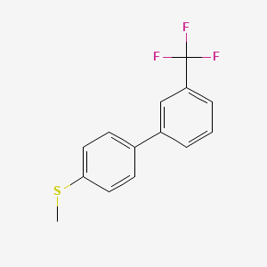 molecular formula C14H11F3S B7779571 4-Methylthio-3'-trifluoromethylbiphenyl CAS No. 844856-50-4