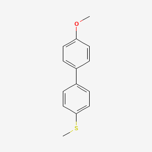 molecular formula C14H14OS B7779575 4-Methoxy-4'-methylthiobiphenyl 
