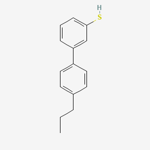 molecular formula C15H16S B7779610 4'-Propyl-[1,1'-biphenyl]-3-thiol 