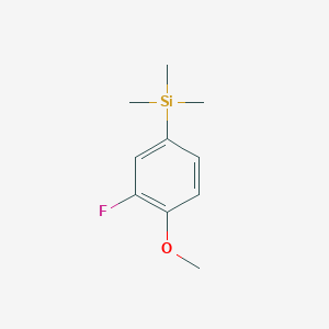 molecular formula C10H15FOSi B7779611 1-(Trimethylsilyl)-3-fluoro-4-methoxybenzene 