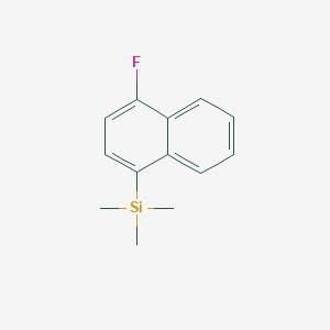 molecular formula C13H15FSi B7779621 1-(Trimethylsilyl)-4-fluoronaphthalene 