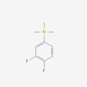 molecular formula C9H12F2Si B7779623 1-(Trimethylsilyl)-3,4-difluorobenzene 