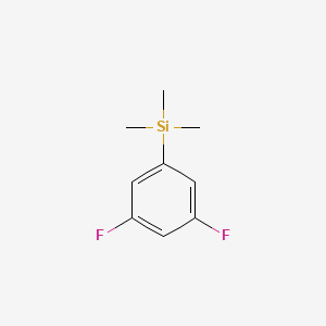 molecular formula C9H12F2Si B7779633 1-(Trimethylsilyl)-3,5-difluorobenzene 