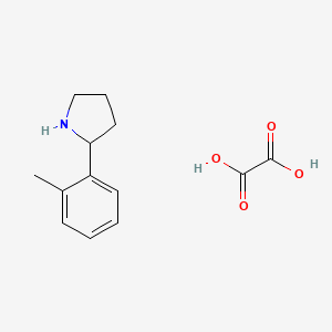 molecular formula C13H17NO4 B7779657 2-o-Tolyl-pyrrolidine oxalic acid salt 