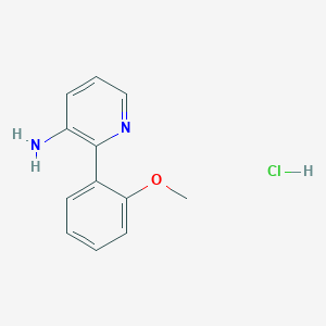 molecular formula C12H13ClN2O B7779671 2-(2-Methoxyphenyl)pyridin-3-amine hydrochloride 