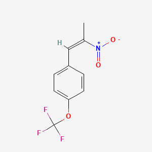 molecular formula C10H8F3NO3 B7779695 1-(2-Nitro-propenyl)-4-trifluoromethoxy-benzene 