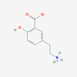 molecular formula C9H11NO3 B7779701 5-(2-azaniumylethyl)-2-hydroxybenzoate 