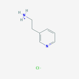 molecular formula C7H11ClN2 B7779730 2-Pyridin-3-ylethylazanium;chloride 
