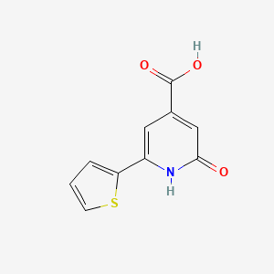 molecular formula C10H7NO3S B7779751 2-Hydroxy-6-(thiophen-2-yl)pyridine-4-carboxylic acid 