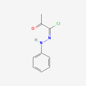 molecular formula C9H9ClN2O B7779758 (1E)-2-oxo-N-phenylpropanehydrazonoyl chloride 