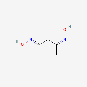 molecular formula C5H10N2O2 B7779834 (NE)-N-[(4Z)-4-hydroxyiminopentan-2-ylidene]hydroxylamine 