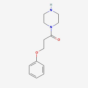 molecular formula C13H18N2O2 B7780025 3-Phenoxy-1-(piperazin-1-yl)propan-1-one 