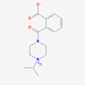 molecular formula C15H20N2O3 B7780029 2-(4-Propan-2-ylpiperazin-4-ium-1-carbonyl)benzoate 