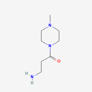 molecular formula C8H17N3O B7780042 3-Amino-1-(4-methylpiperazin-1-yl)propan-1-one 