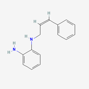 N-(3-phenylprop-2-enyl)benzene-1,2-diamine