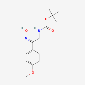 [2-Hydroxyimino-2-(4-methoxy-phenyl)-ethyl]-carbamic acid tert-butyl ester