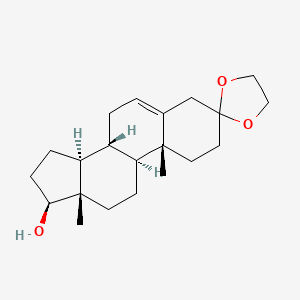 molecular formula C21H32O3 B7780178 17beta-Hydroxyandrost-5-en-3-one ethylene acetal 
