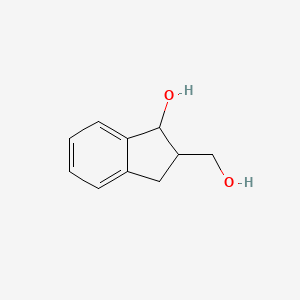 molecular formula C10H12O2 B7780188 2-(hydroxymethyl)-2,3-dihydro-1H-inden-1-ol CAS No. 18096-63-4