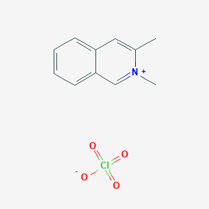 molecular formula C11H12ClNO4 B7780236 2,3-Dimethylisoquinolin-2-ium perchlorate 