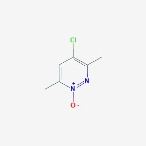 molecular formula C6H7ClN2O B7780245 4-Chloro-3,6-dimethyl-1-oxidopyridazin-1-ium CAS No. 7217-76-7