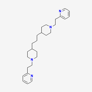 molecular formula C27H40N4 B7780295 2-{2-[4-(3-{1-[2-(Pyridin-2-yl)ethyl]piperidin-4-yl}propyl)piperidin-1-yl]ethyl}pyridine 