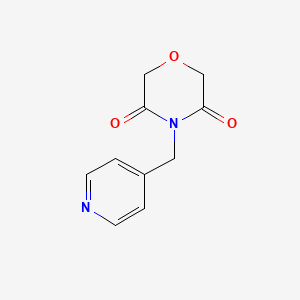molecular formula C10H10N2O3 B7780310 4-(Pyridin-4-ylmethyl)morpholine-3,5-dione CAS No. 865076-04-6