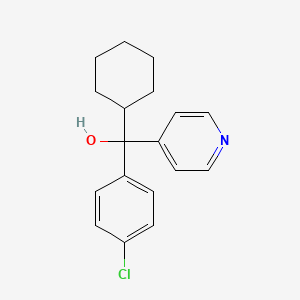 molecular formula C18H20ClNO B7780331 (4-Chlorophenyl)(cyclohexyl)pyridin-4-ylmethanol 
