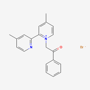 molecular formula C20H19BrN2O B7780333 4-Methyl-2-(4-methyl-2-pyridinyl)-1-(2-oxo-2-phenylethyl)pyridinium bromide 