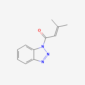 molecular formula C11H11N3O B7780376 1-(1H-1,2,3-Benzotriazol-1-yl)-3-methylbut-2-en-1-one 